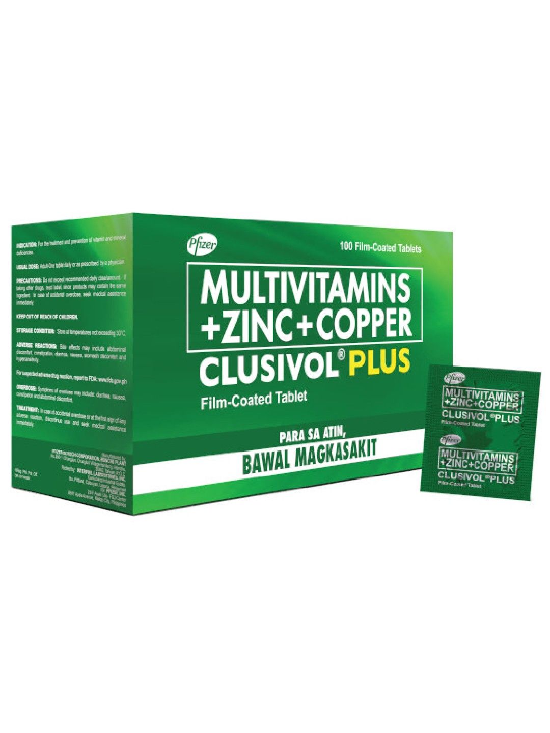 Clusivol Plus Multivitamins + Zinc + Copper Box (100s) edamama